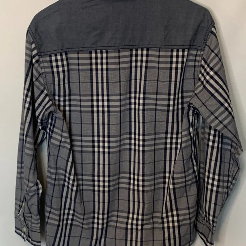 Nautica Plaid Button Down Long Sleeve Shirt